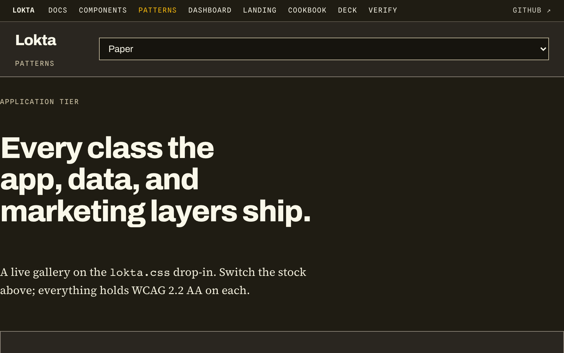 Patterns gallery screenshot